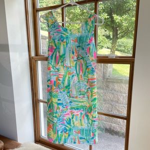 NWT Lilly Pulitzer Sea Salt & Sun tie back shift dress, size 10